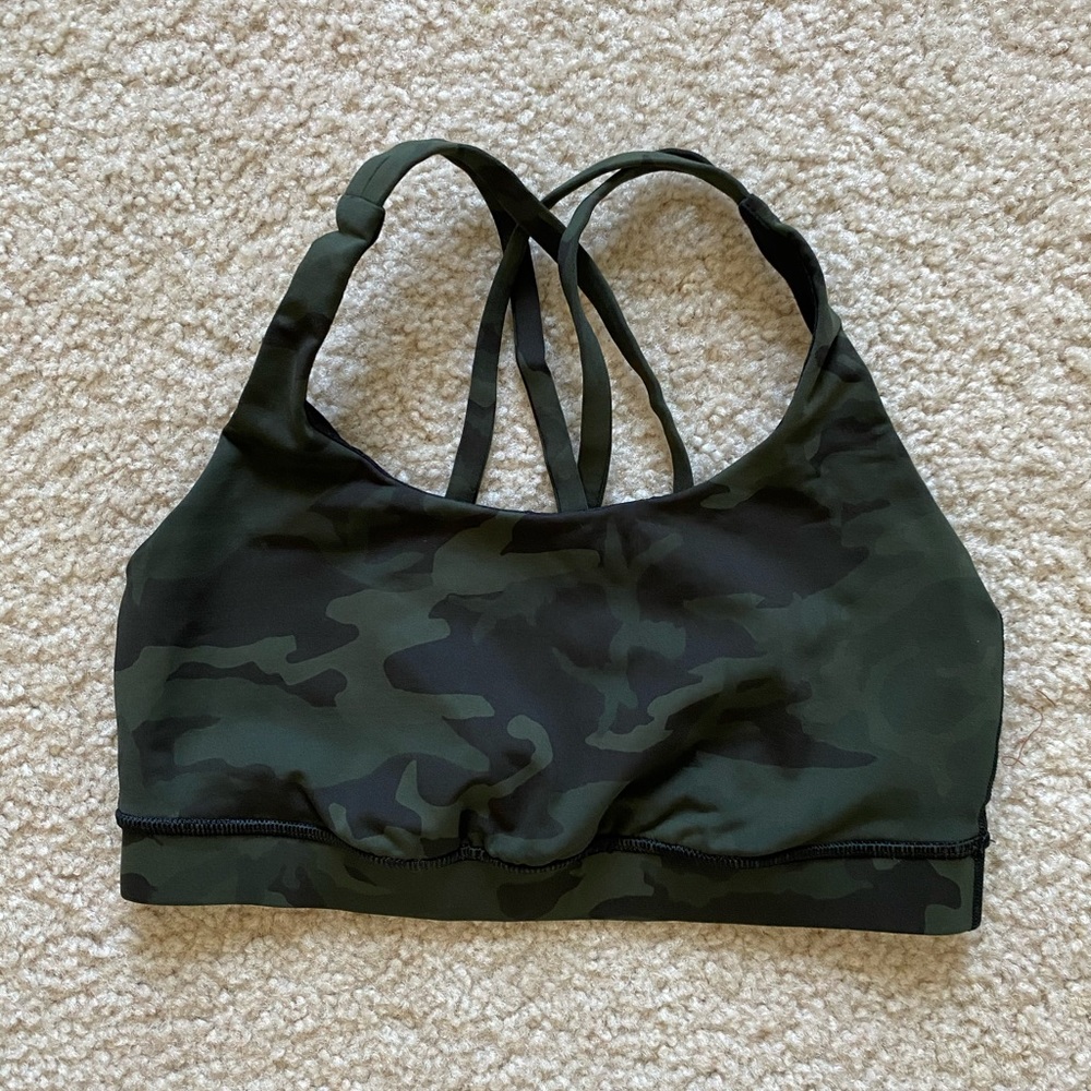 Camo Lululemon Energy sports bra!